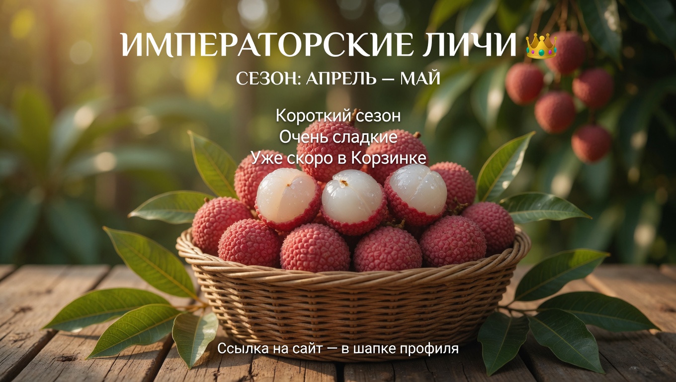 Императорские личи 👑 — сезон открыт (апрель–май)